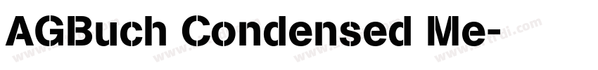 AGBuch Condensed Me字体转换